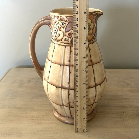 Charlotte Rhead Art Deco Bursley Ware Trellis Pattern Jug england - Picture 5 of 11